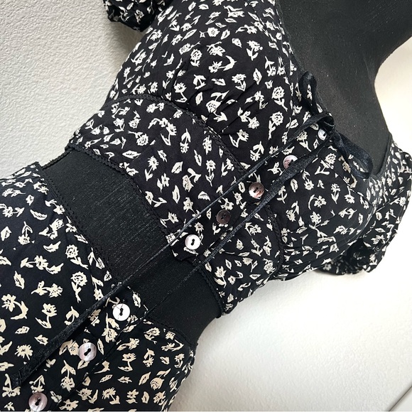 EXC • Free People Easy To Love Set in Black Floral • - Picture 4 of 12